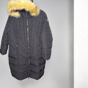 Pajar Canada Long Hooded Puffer Parka Coat – 3X – Faux Fur Trim – NWOT